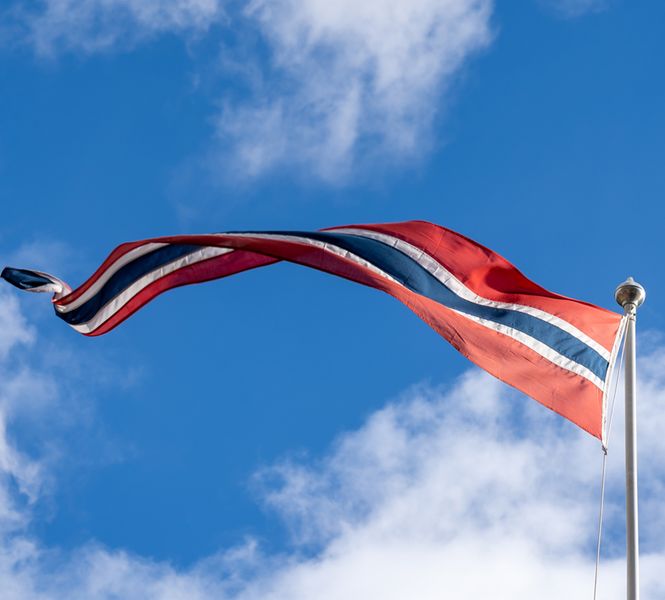 Hovedbilde Norsk vimpel til 9-10 meters flaggstang - 350 cm