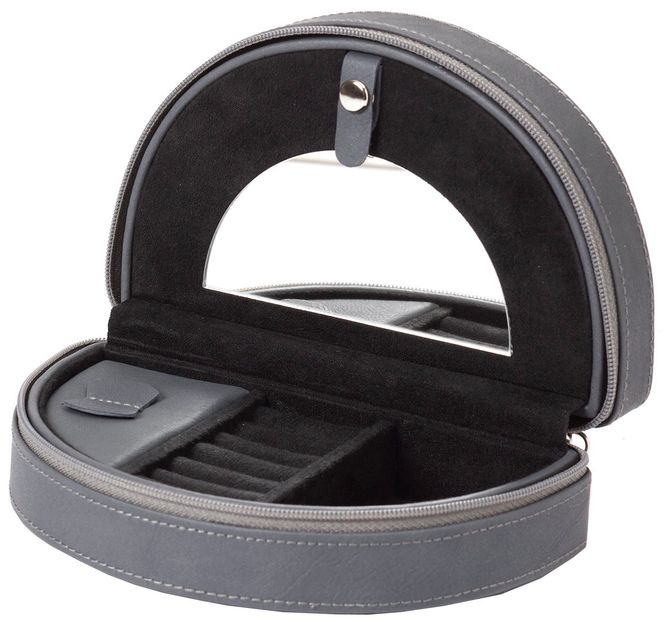 Hovedbilde Reise smykkeskrin i grå / sort